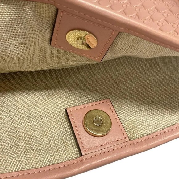 Auth GUCCI Micro Guccissima 449647 Pink Leather Tote Bag - Picture 11 of 16